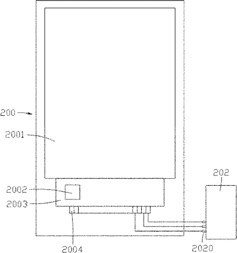 Electronic device, manufacturing method thereof and method for identifying and driving display screen