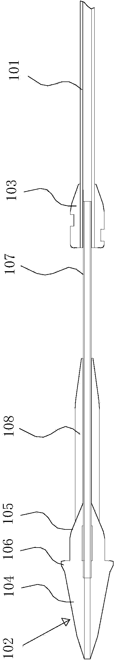 Sheath-core for conveying interventional device and conveying system with sheath-core