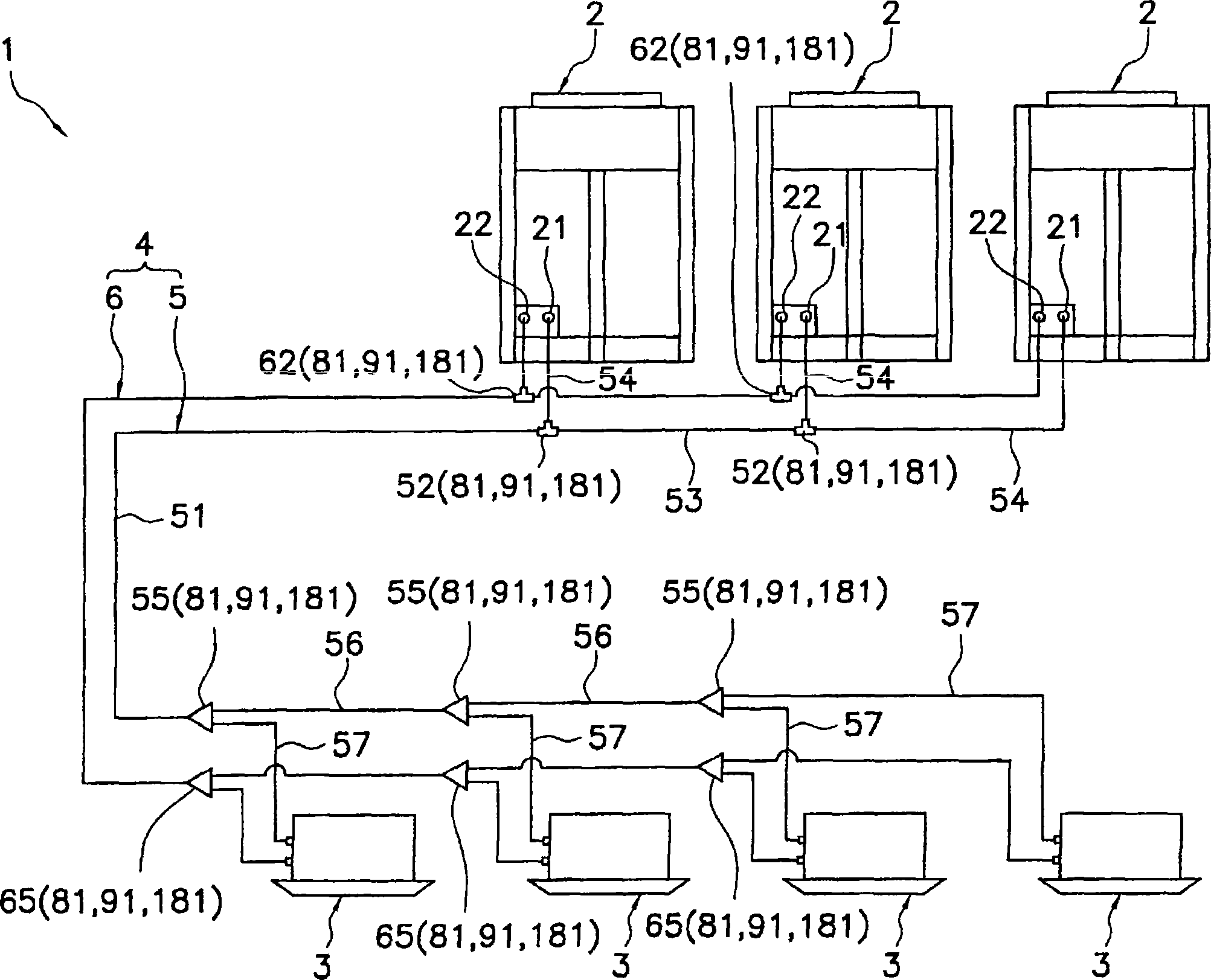 Branch pipe coupling and air conditioner provided with the same