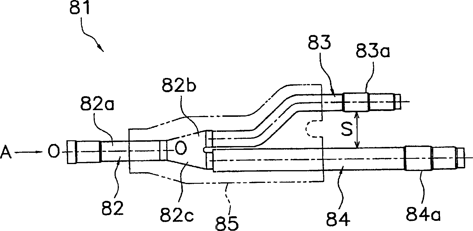 Branch pipe coupling and air conditioner provided with the same