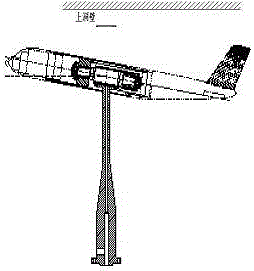 Large-load high-precision aerodynamic measuring device and measuring method