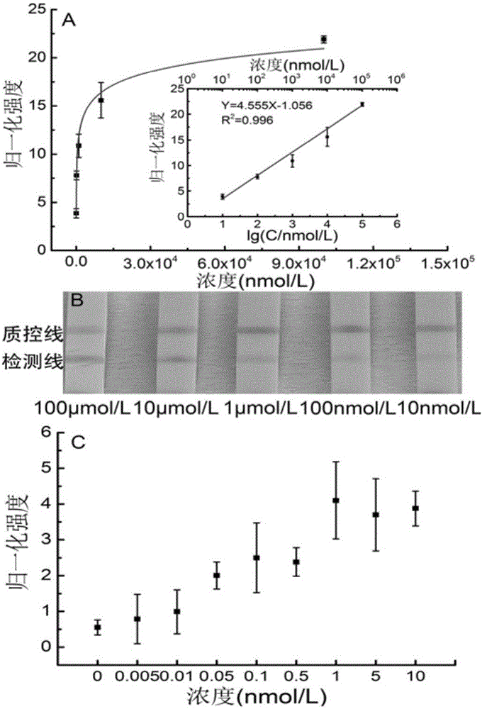 Lead ion visual detection method