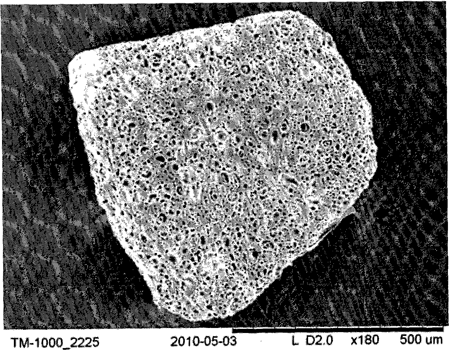 Alumina membrane coated activated carbon and preparation method thereof