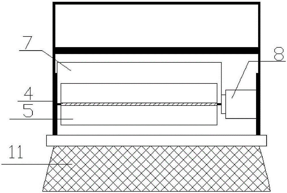 Waste heat utilization device for microwave pavement heating equipment and use method