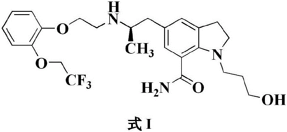 New preparation method of silodosin compound