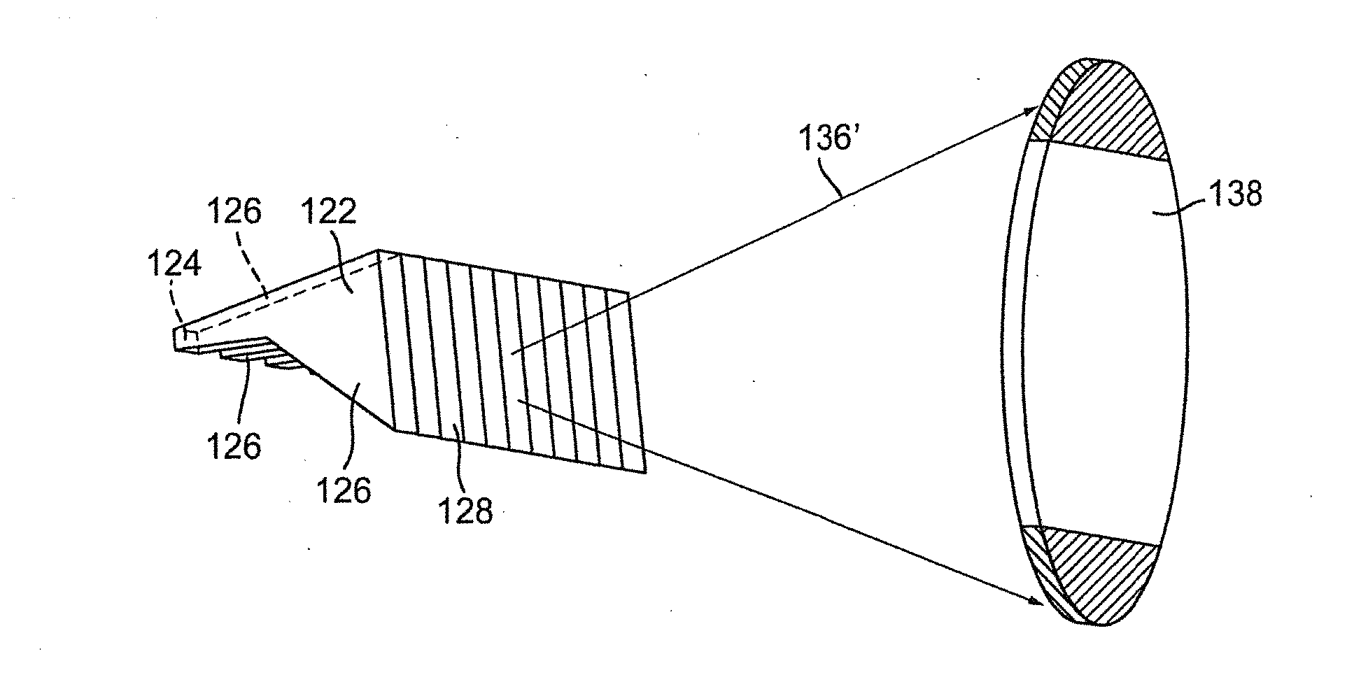 Light module of motor vehicle for generating spot distribution of high-beam-light distribution and vehicle headlights having such module