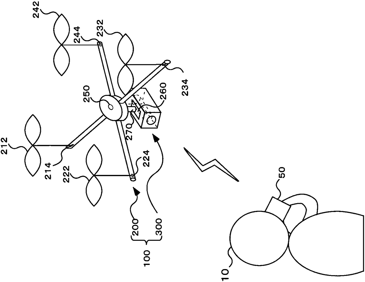 Optical axis variation compensation device and compensation method for lens module of unmanned aircraft