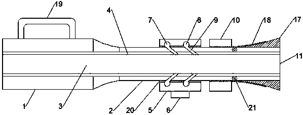 Adjustable fire-fighting lance