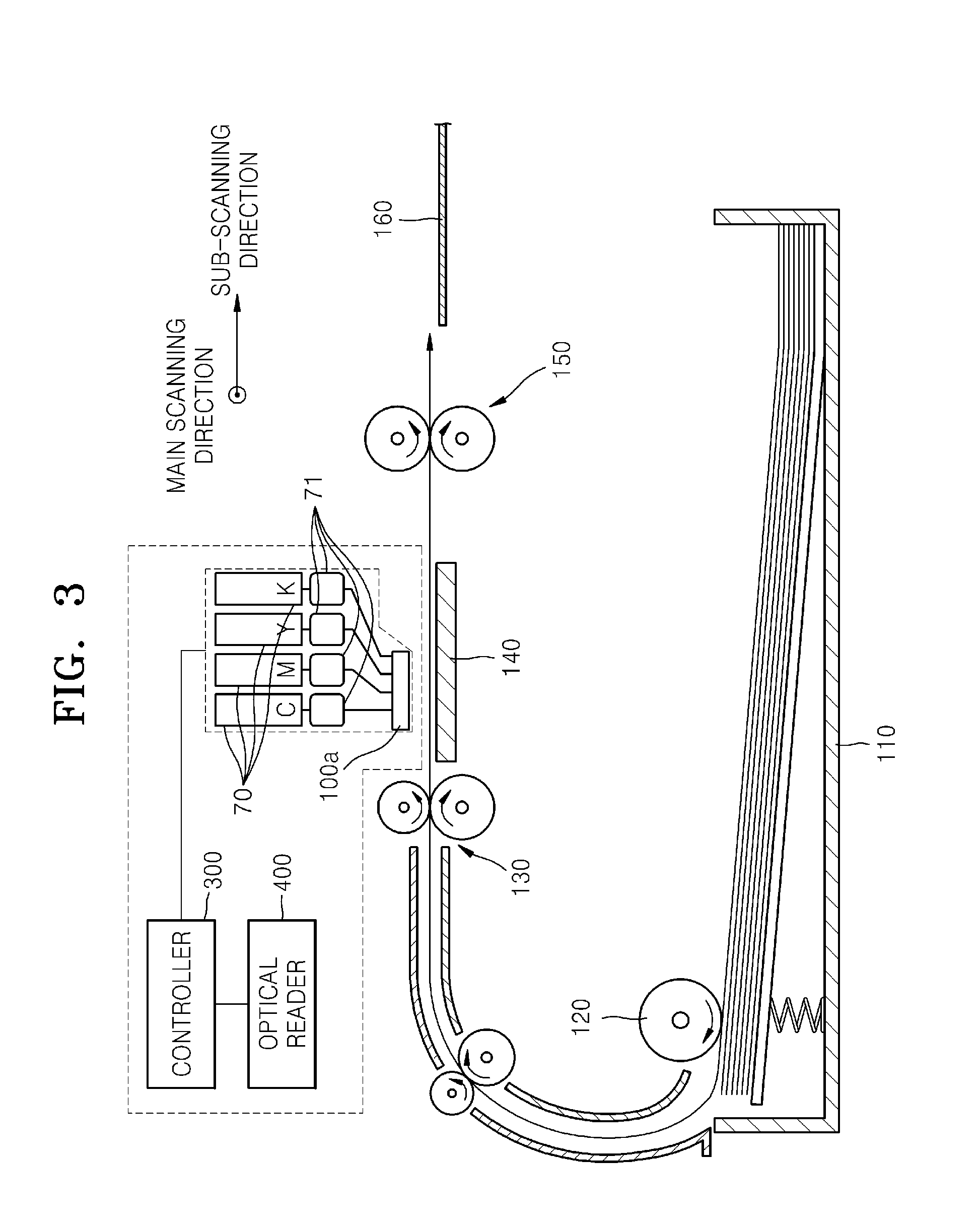 Method of correcting alignment error of array inkjet head