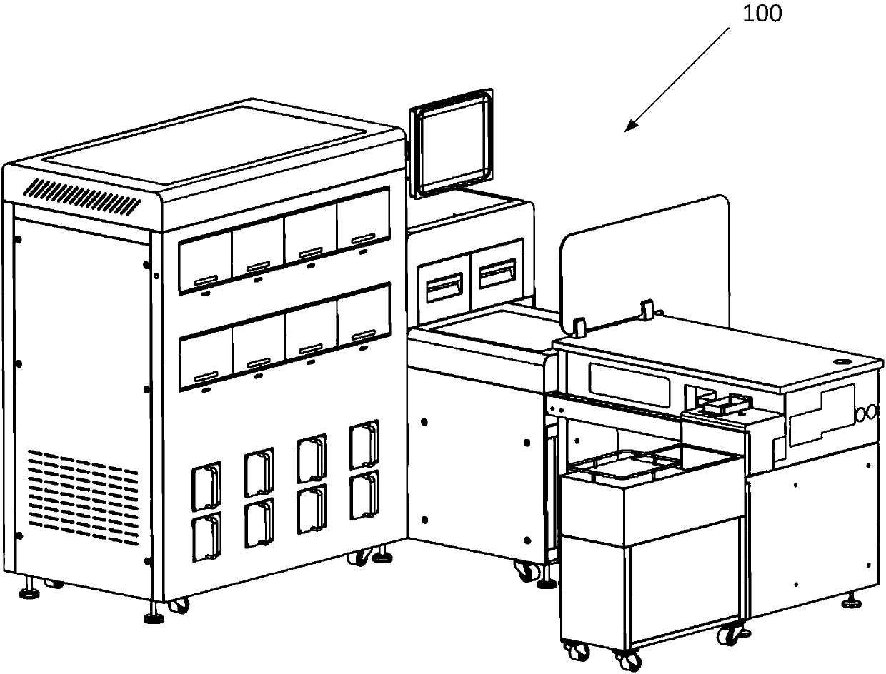 Container used for conveying blood-collection tube and intelligent blood-collection platform containing same