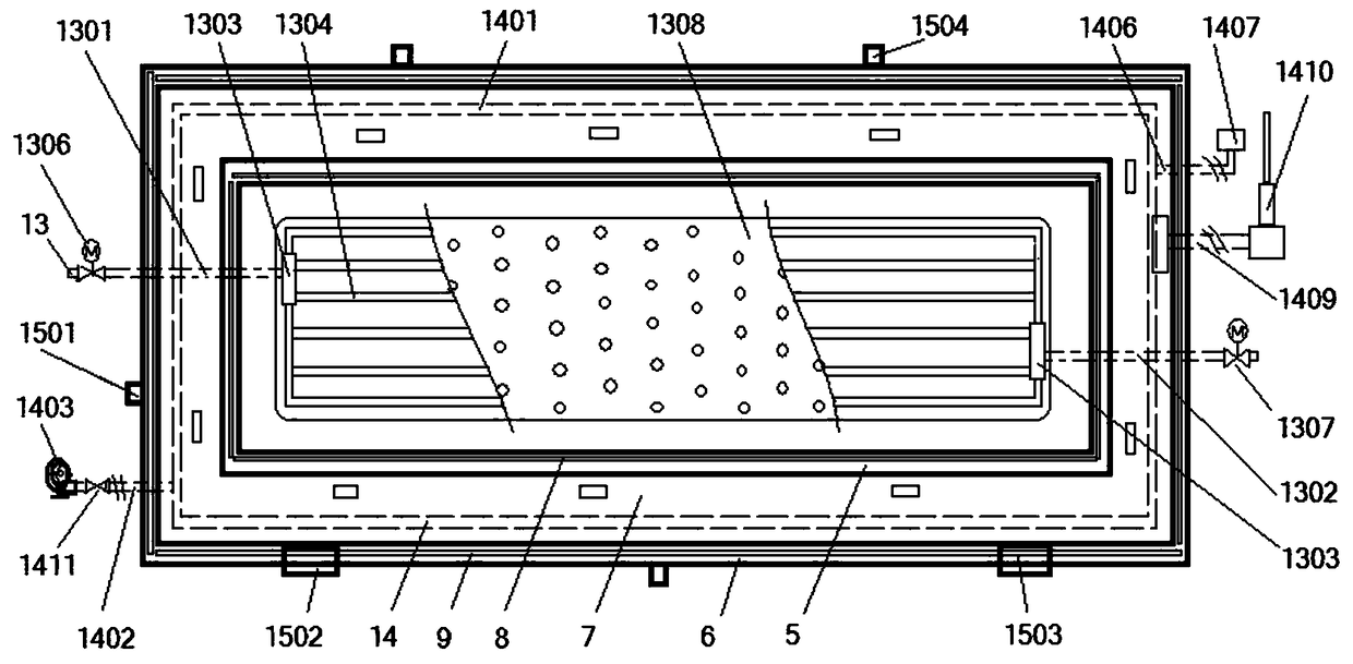 Super large dimension soft gas storing storage and method