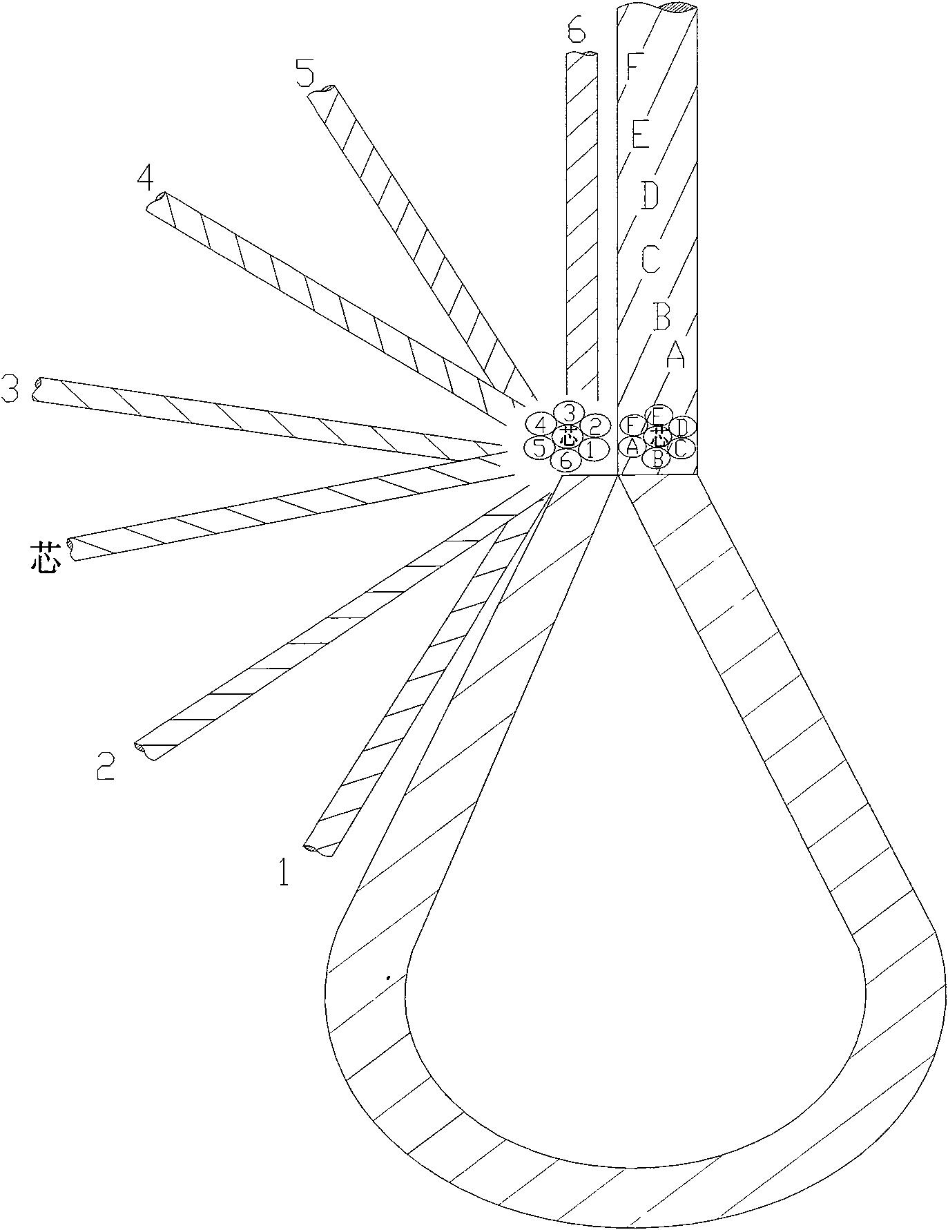 Method for splicing high-bearing-capacity steel cable