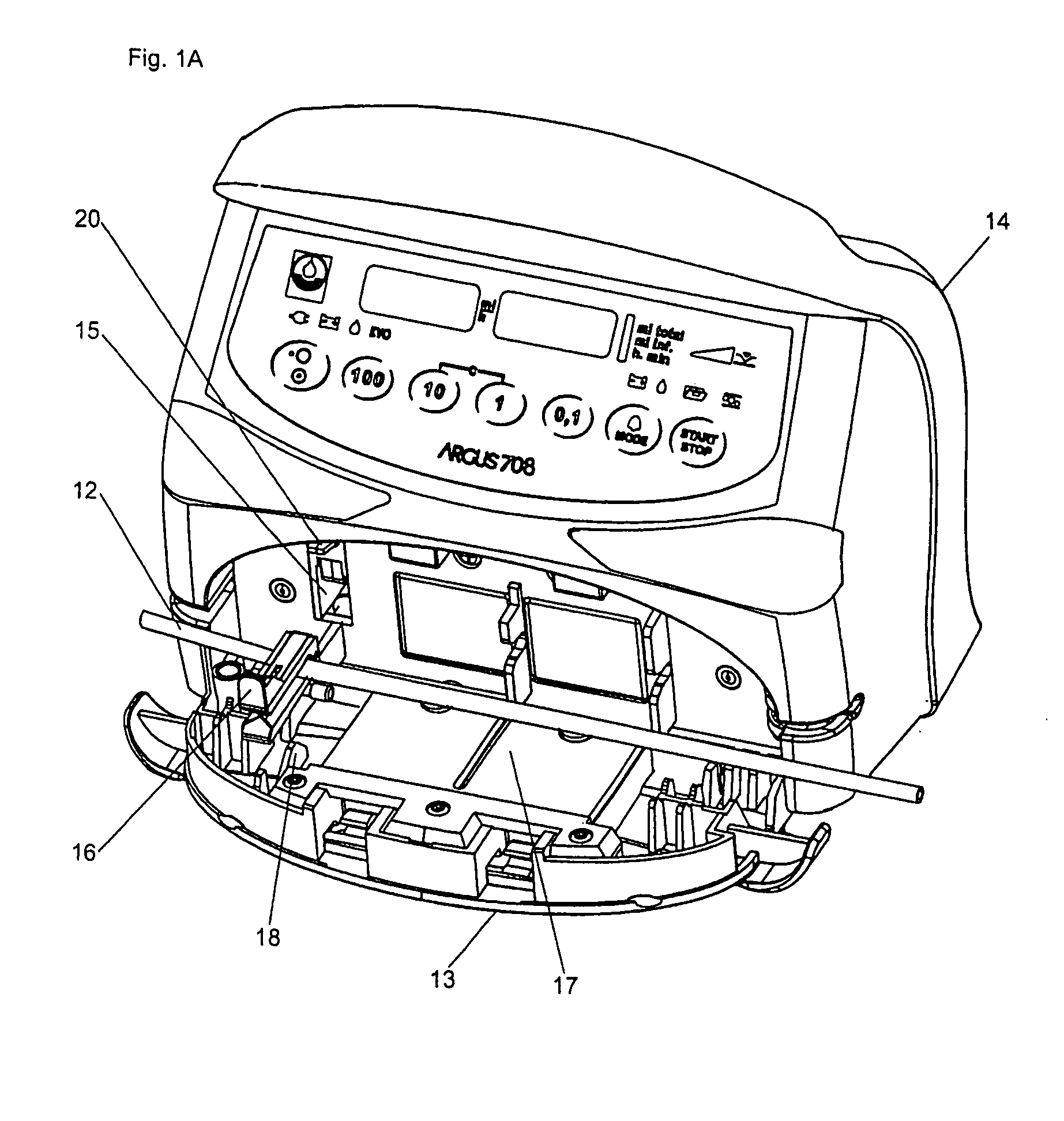 Arrangement for the coupling of an intravenous tube with infusion pump