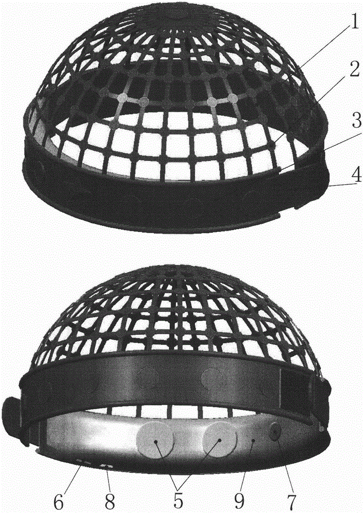 Closed-loop hypnotic head cover based on brain electric wave monitoring