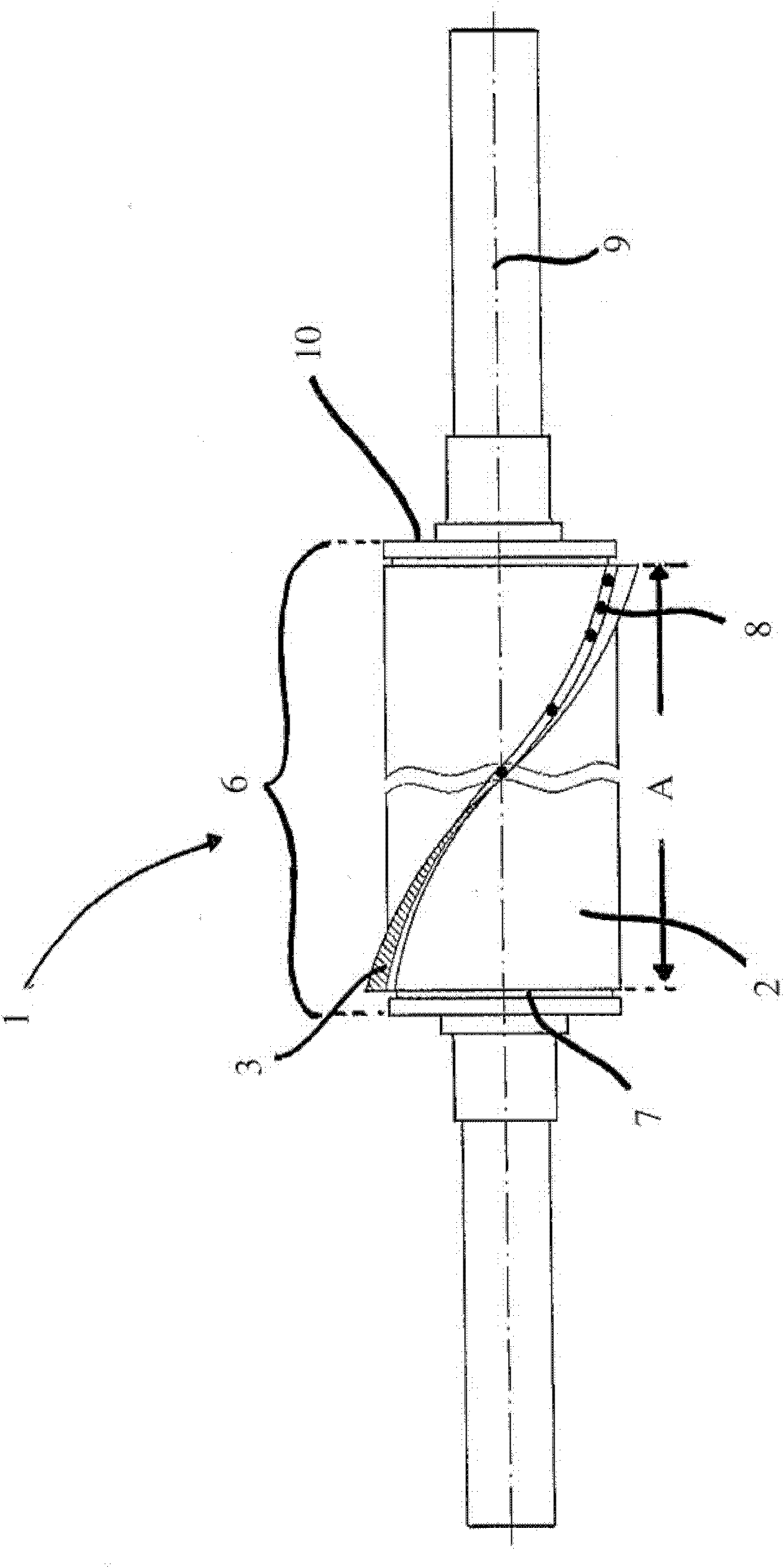 Method for assembling a blade to a cylinder body, blade, cylinder body and cutting device