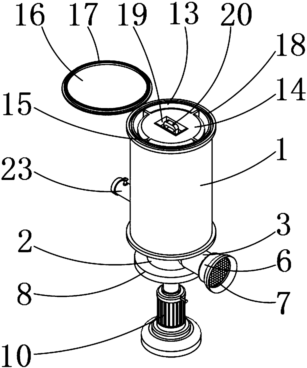 Air purifying device for production of toilet cleaners