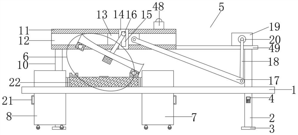 Turnover device for iron standard steel cooling equipment and using method of turnover device