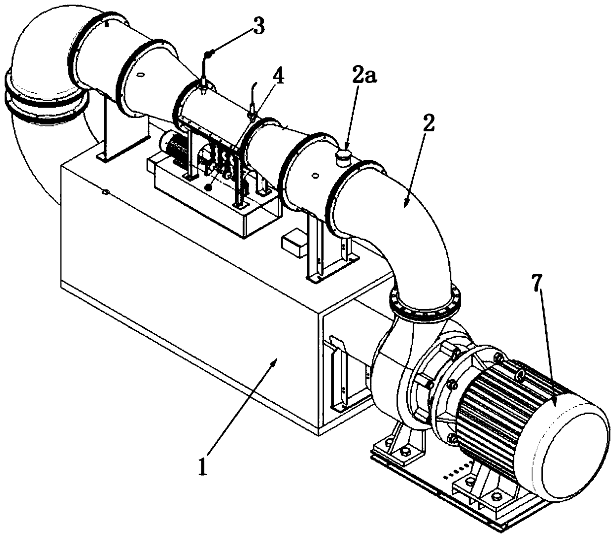 Fish body surface structure-based deformation wall surface resistance test device