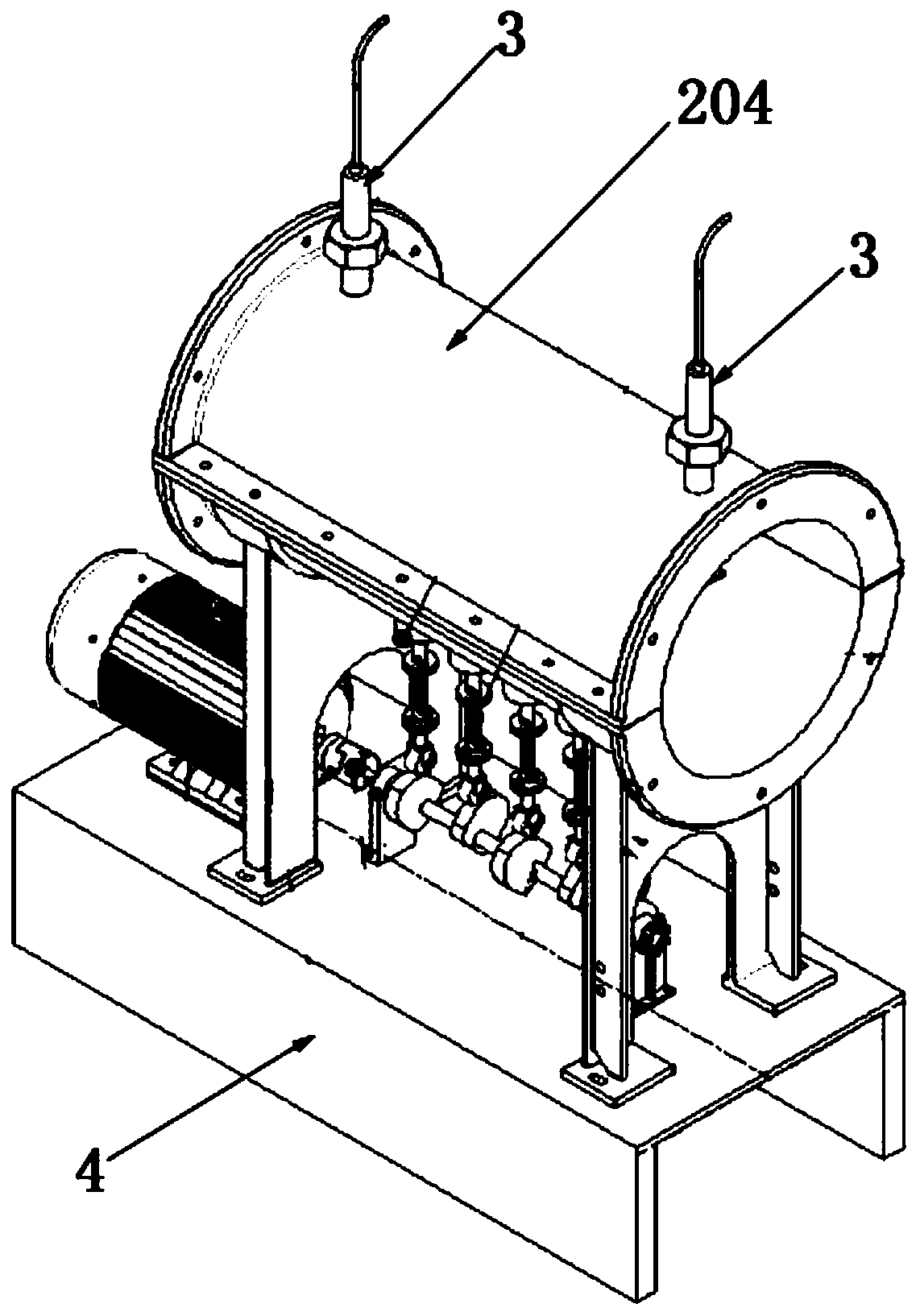 Fish body surface structure-based deformation wall surface resistance test device