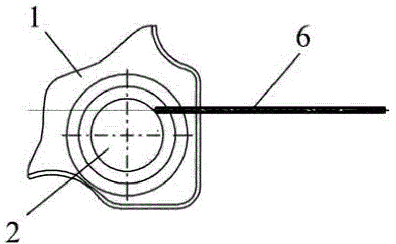 Double-clutch eccentric oil through processing method and corresponding double-clutch blank