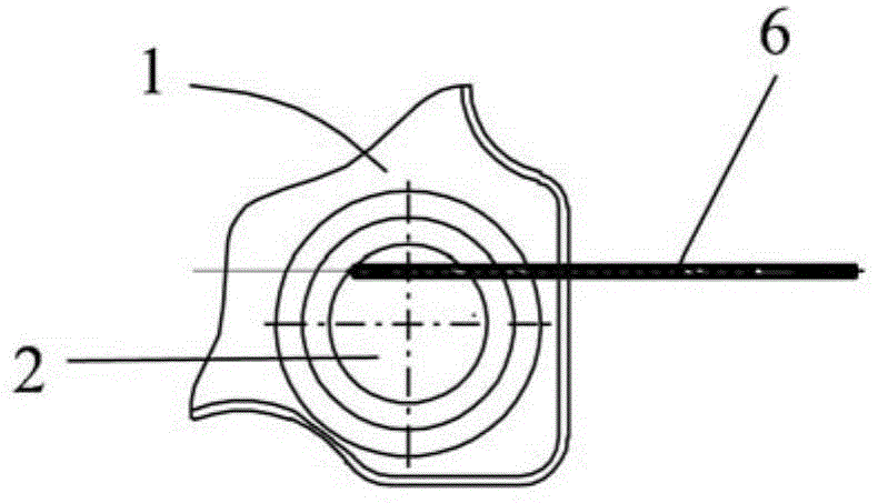 Double-clutch eccentric oil through processing method and corresponding double-clutch blank