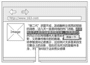 Search method and device based on browsing content