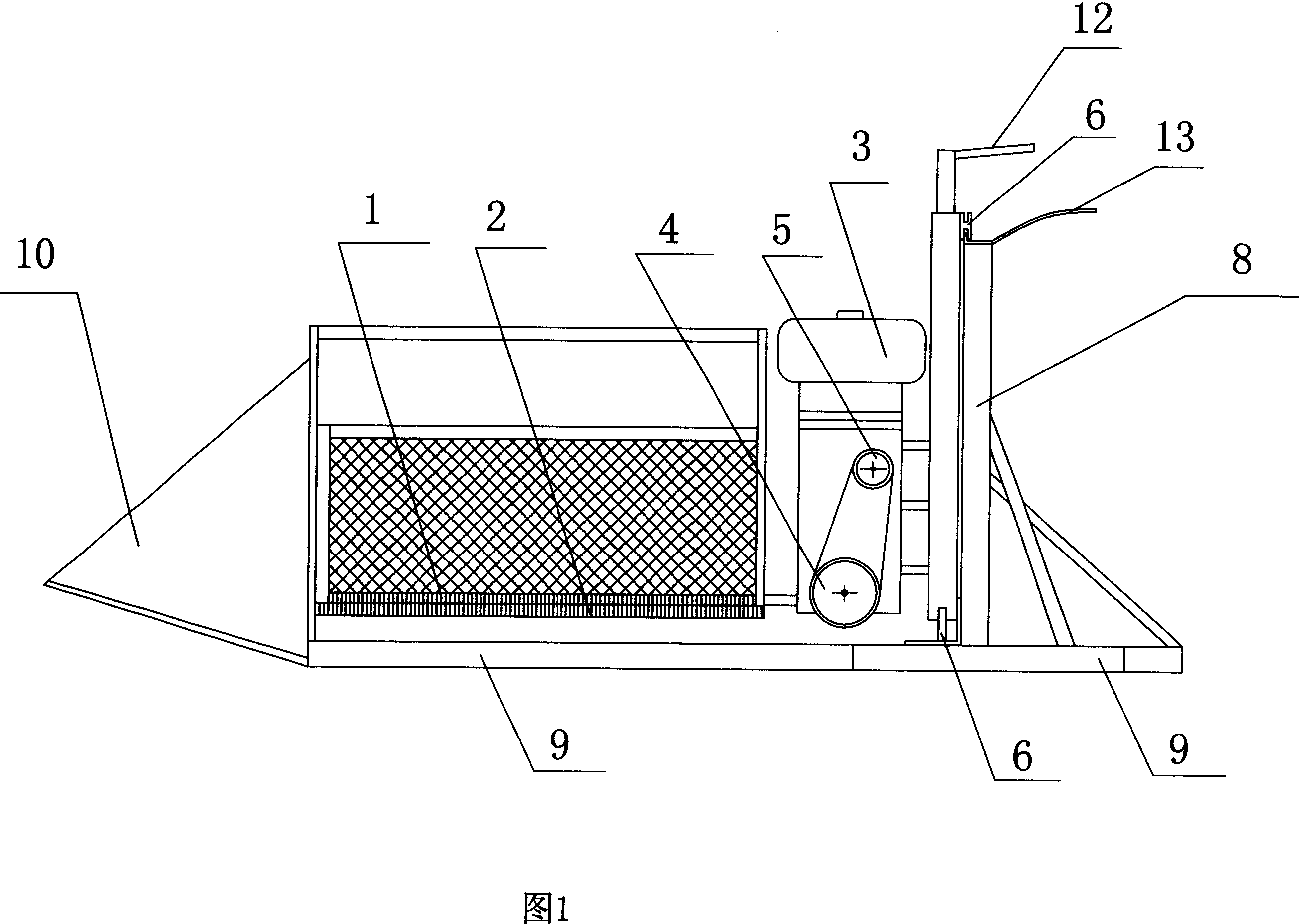 Miniature cutting and sunning machine