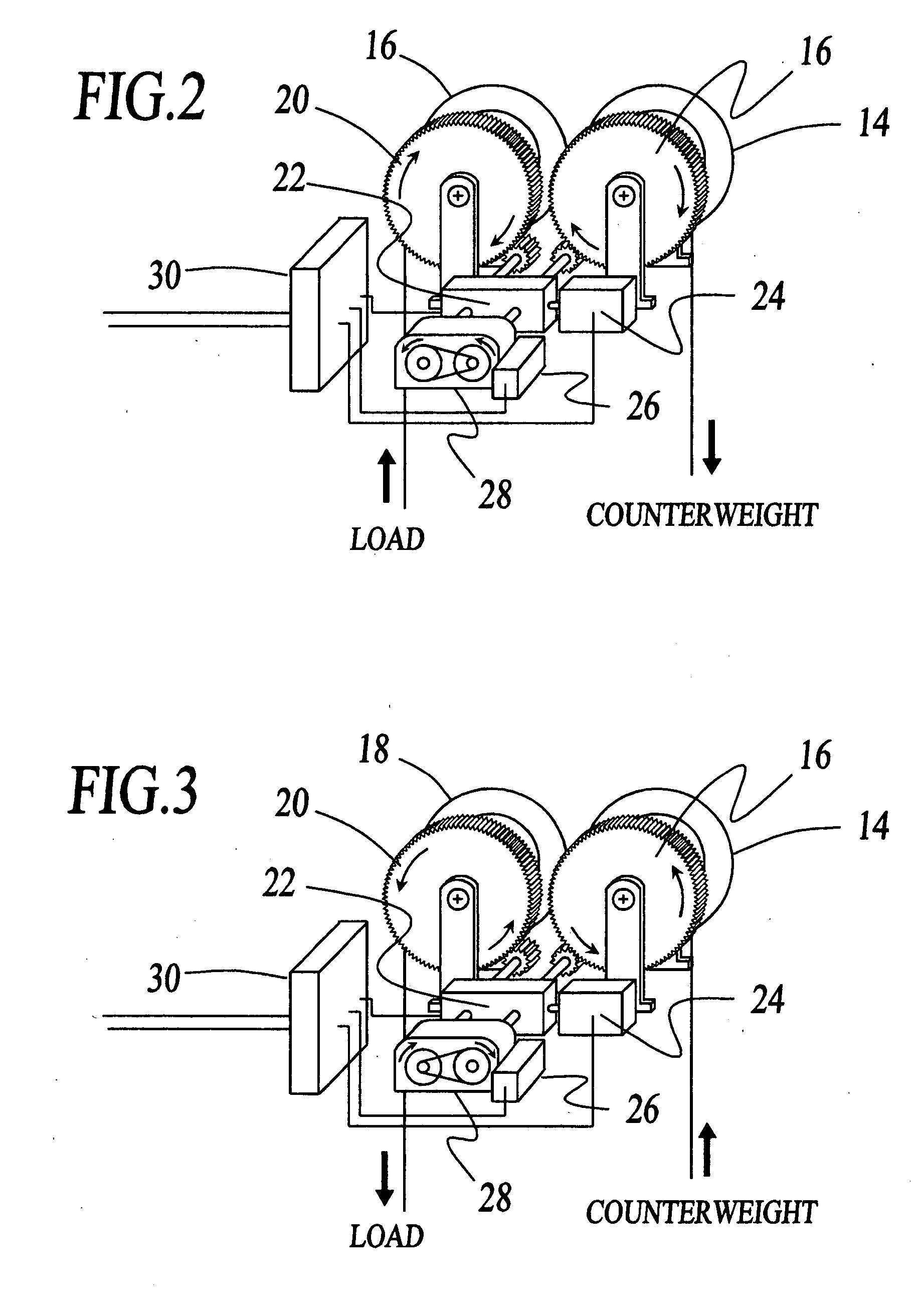 Gravity potential powered elevator