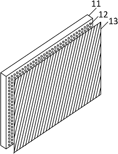 Naked eye 3D (three-dimensional) television wall