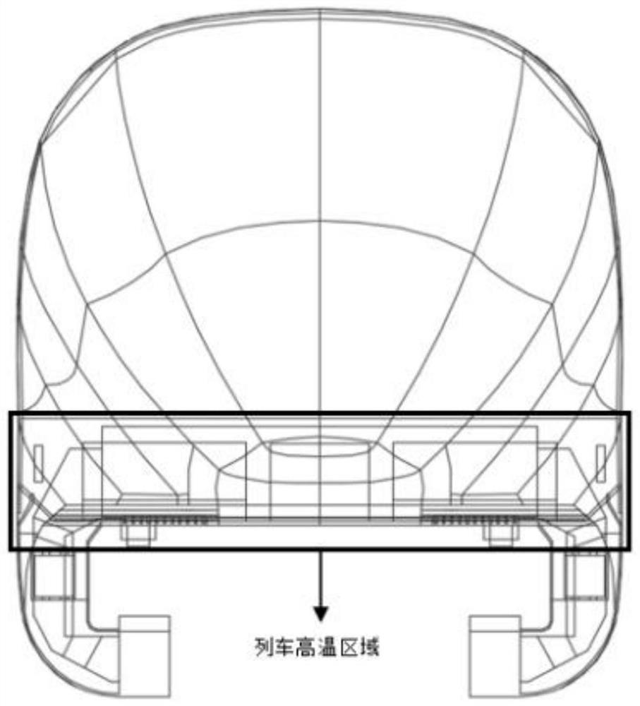 Inbound cooling system and method for vacuum pipeline maglev train