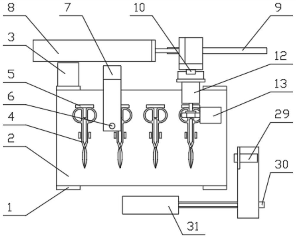 Automatic inspection device for hemostatic forceps