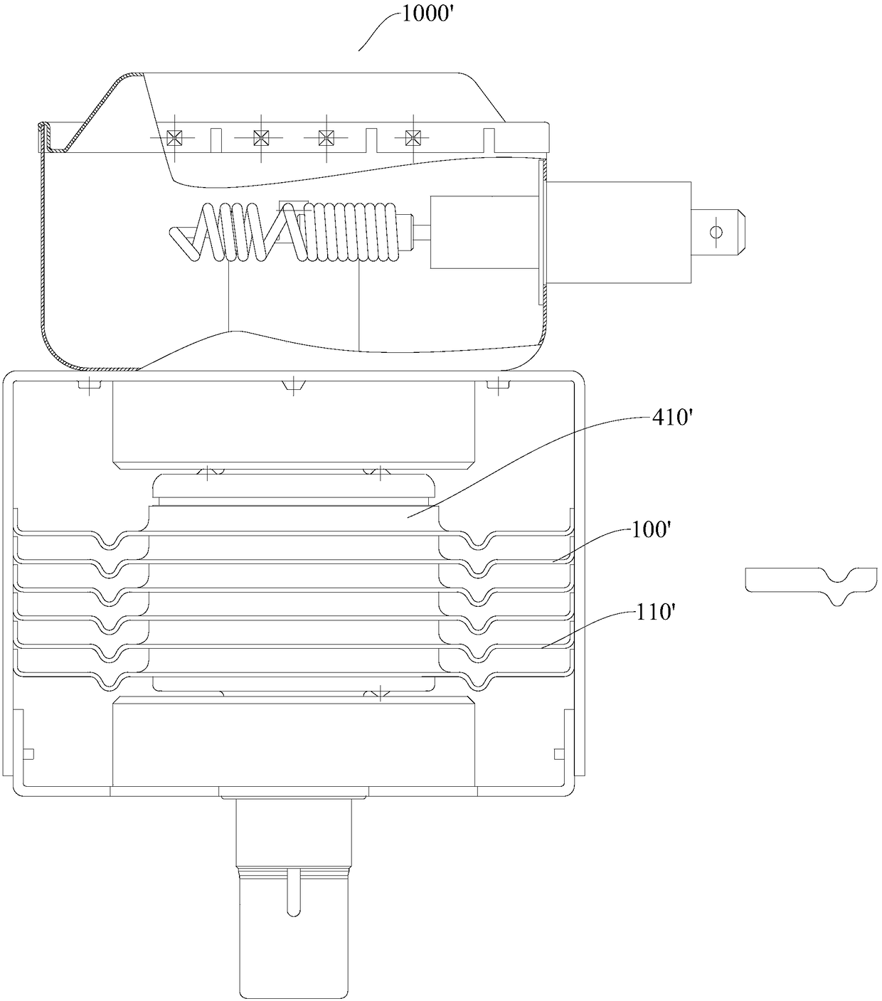 Heat dissipation module for magnetron and magnetron having same