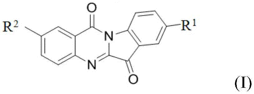 Application of N-aryl, benzyl tryptanthrin and derivatives thereof in preparation of hIDO2 inhibitors