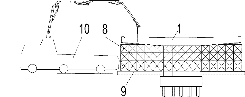 Separately precast and assembled bent cap and construction technology