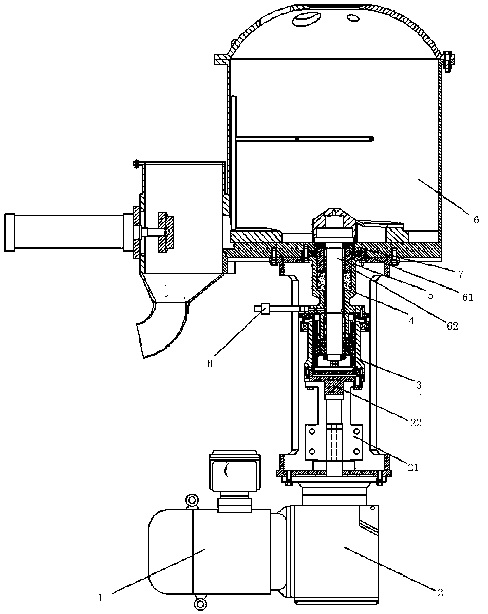 Cement curing line mixing stirrer