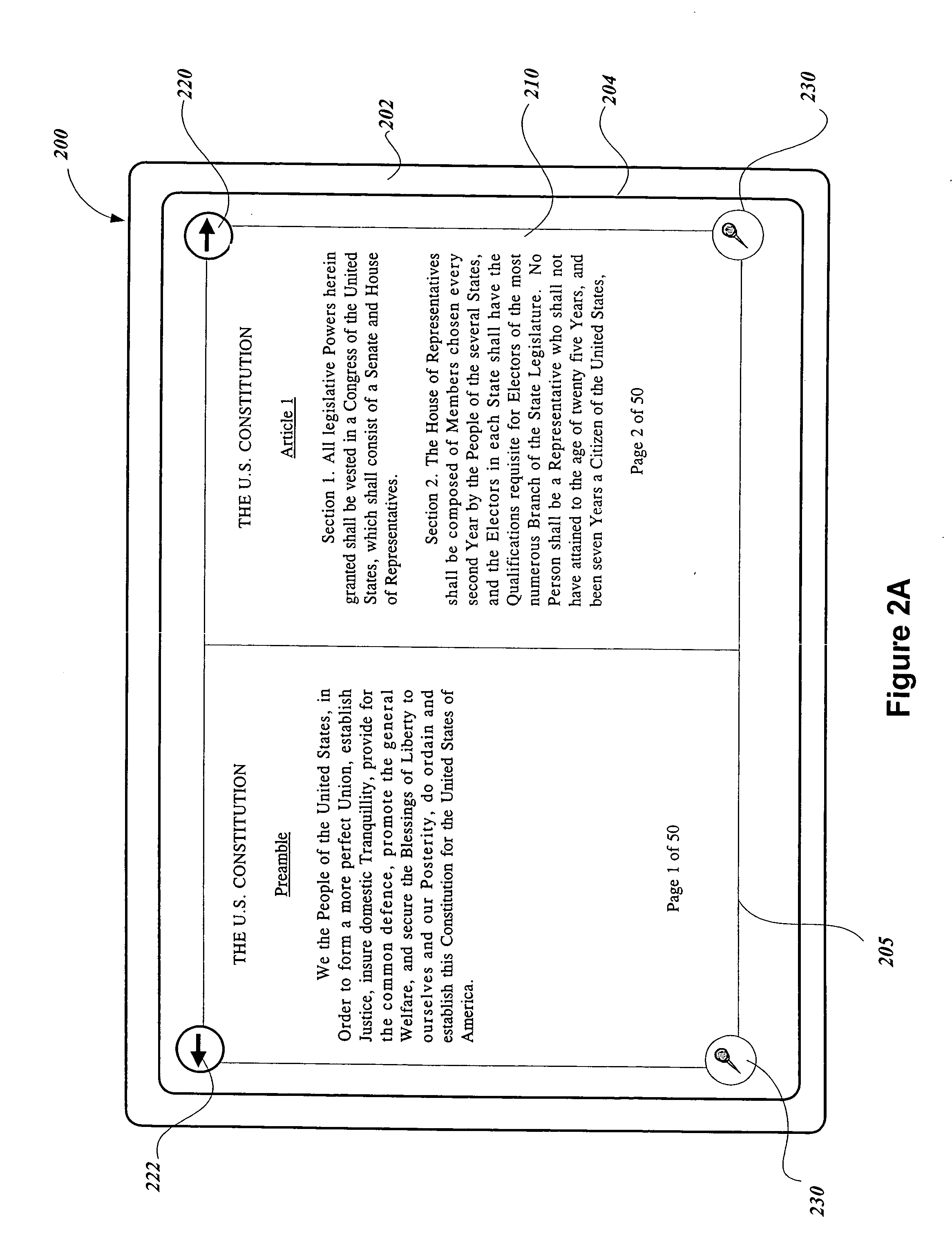 Method and apparatus for displaying multiple contexts in electronic documents