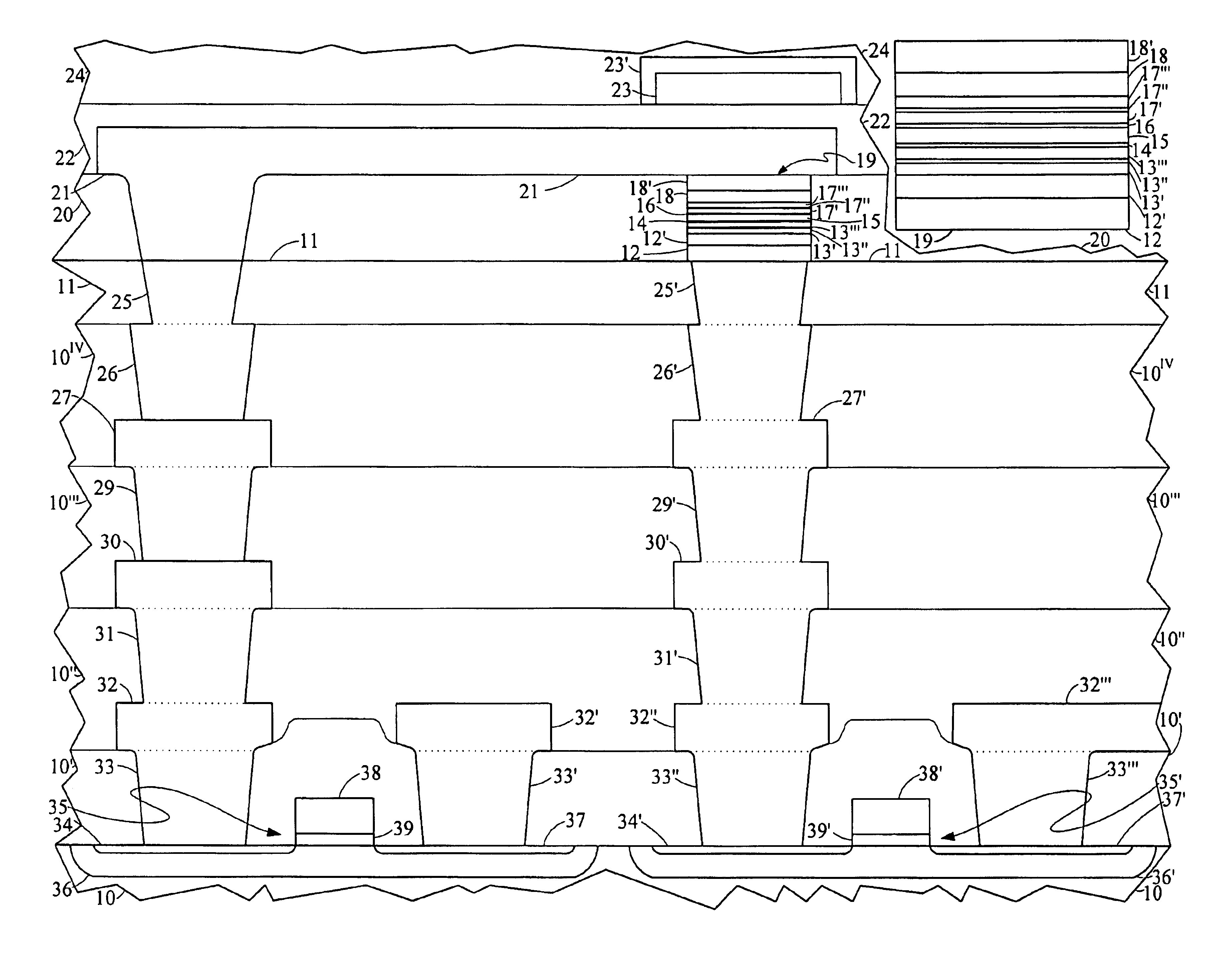 Thermally operated switch control memory cell