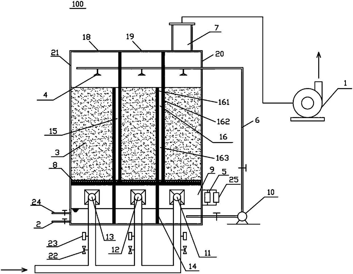 Biological deodorization device and deodorization method thereof