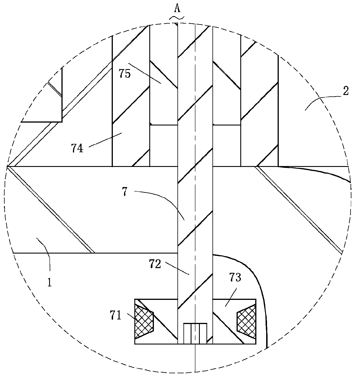 Flattening device suitable for carton processing