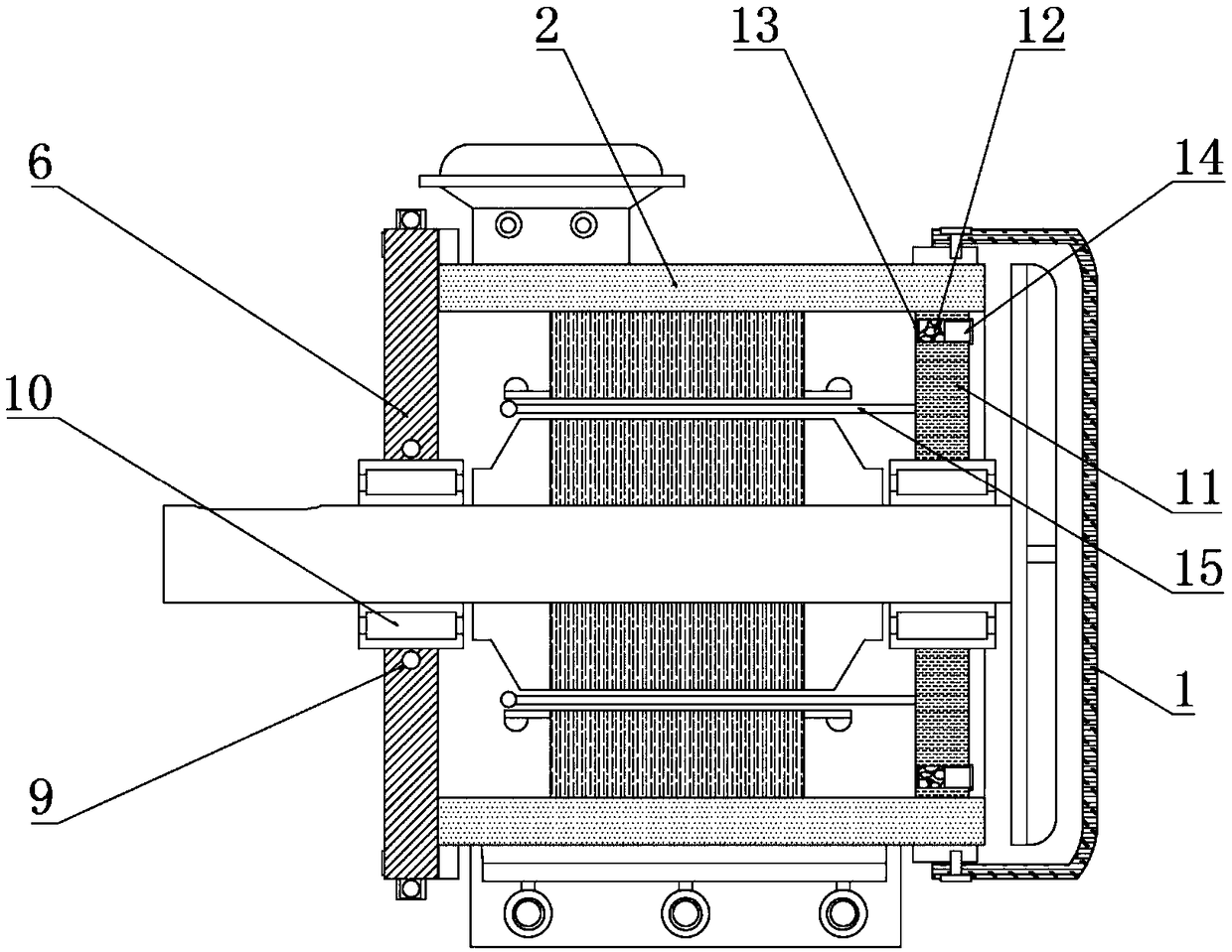 Motor with damping function