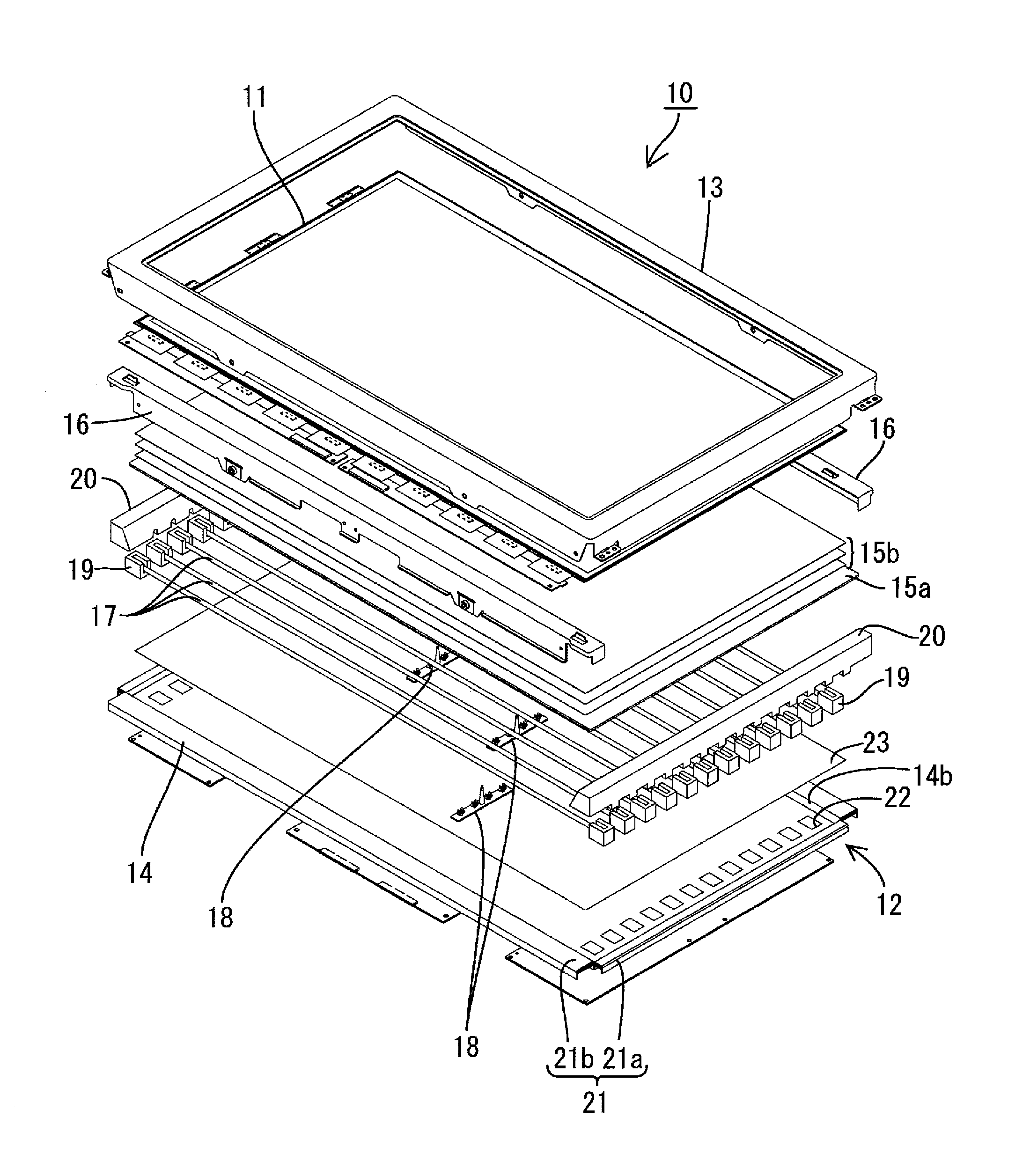 Lighting device, display device and television receiver