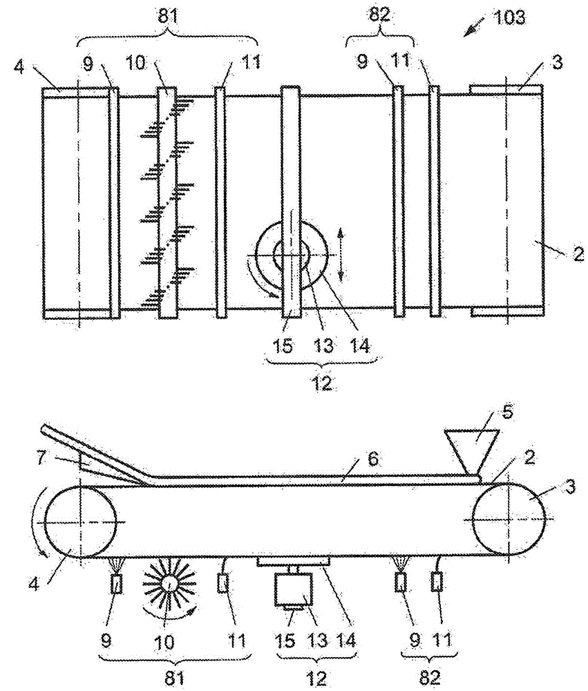 Strip casting installation and method for operating the same