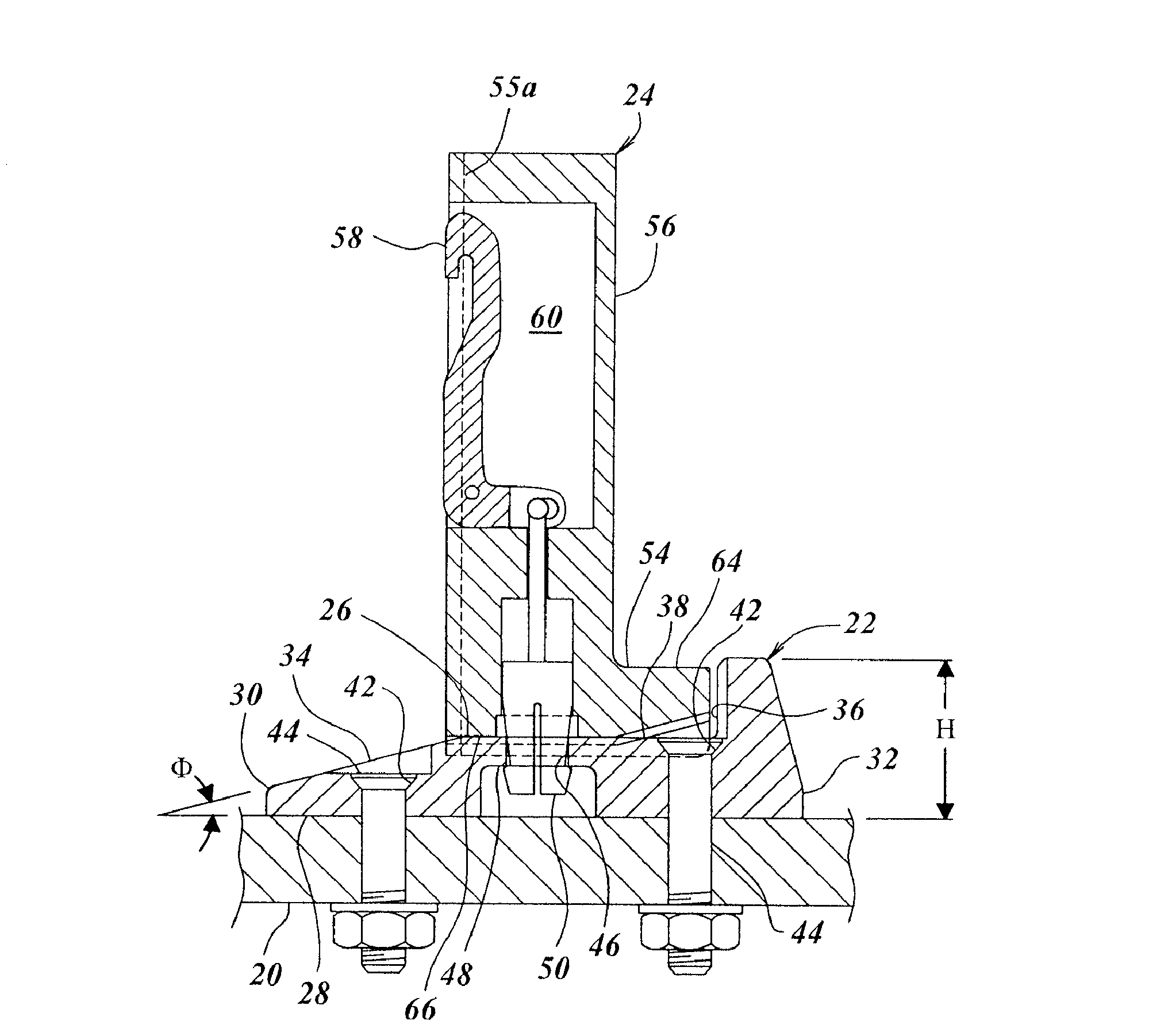 Monument fitting assembly