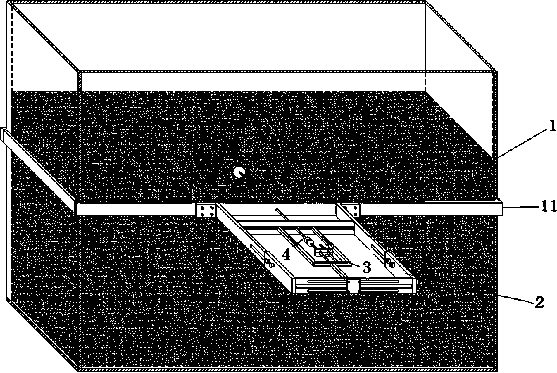 Experimental device with soil horizontal displacement and pressure integrated observation assembly