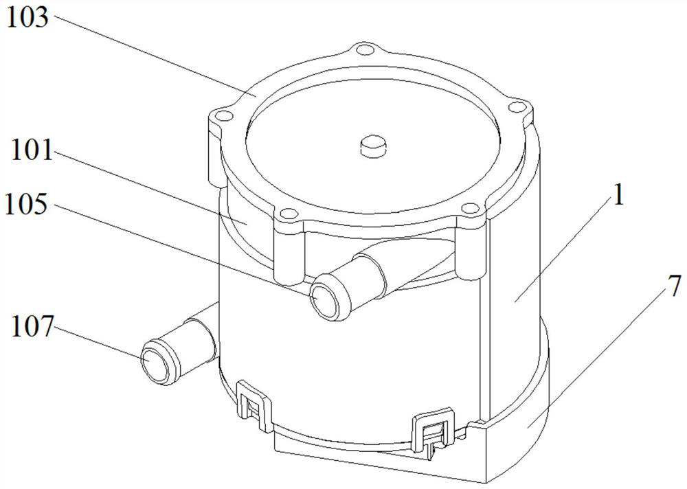 Treating agent feeding device and washing equipment