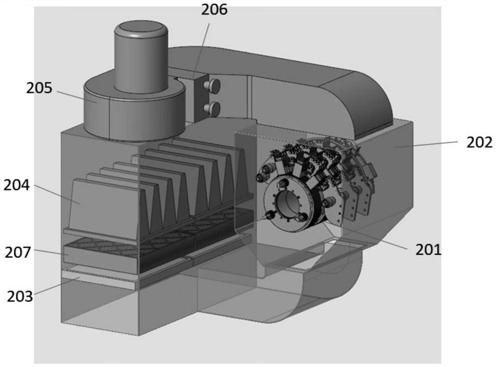 Closed offshore doubly-fed generator slip ring cooling system and method