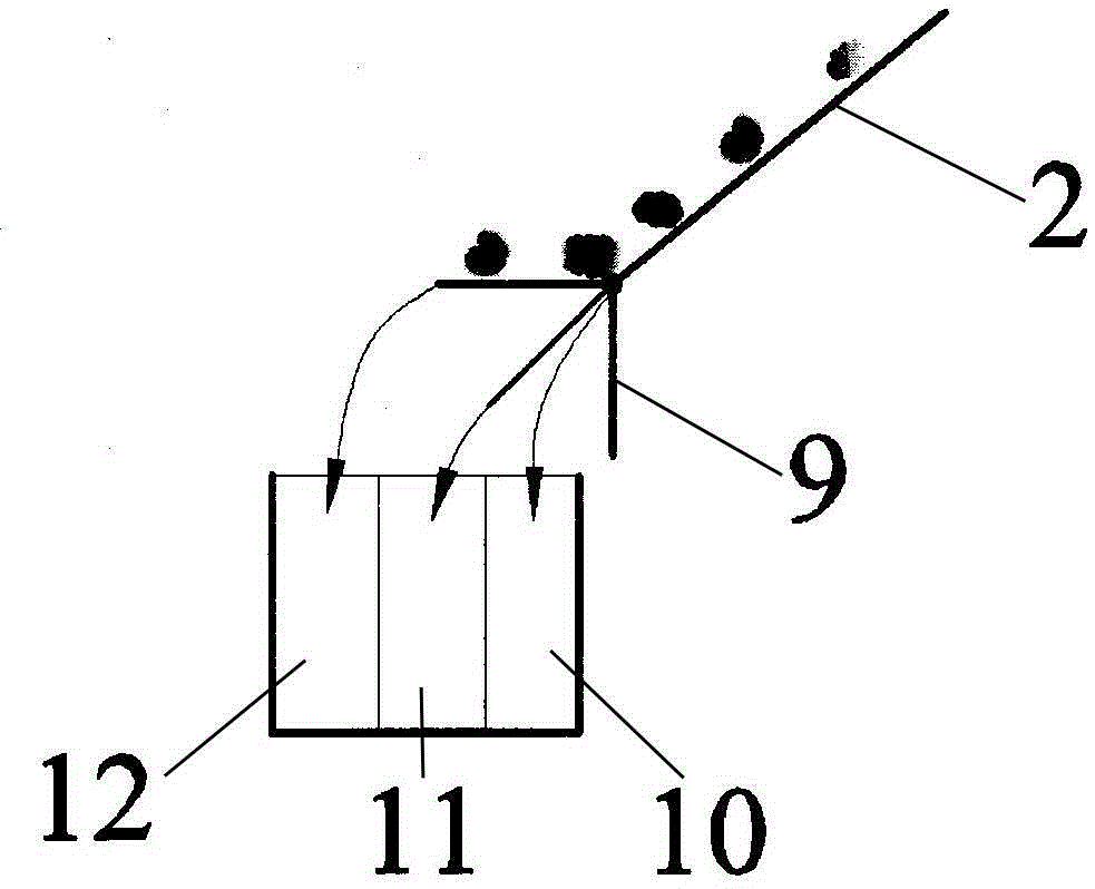 Dry-method lump coal sorting device