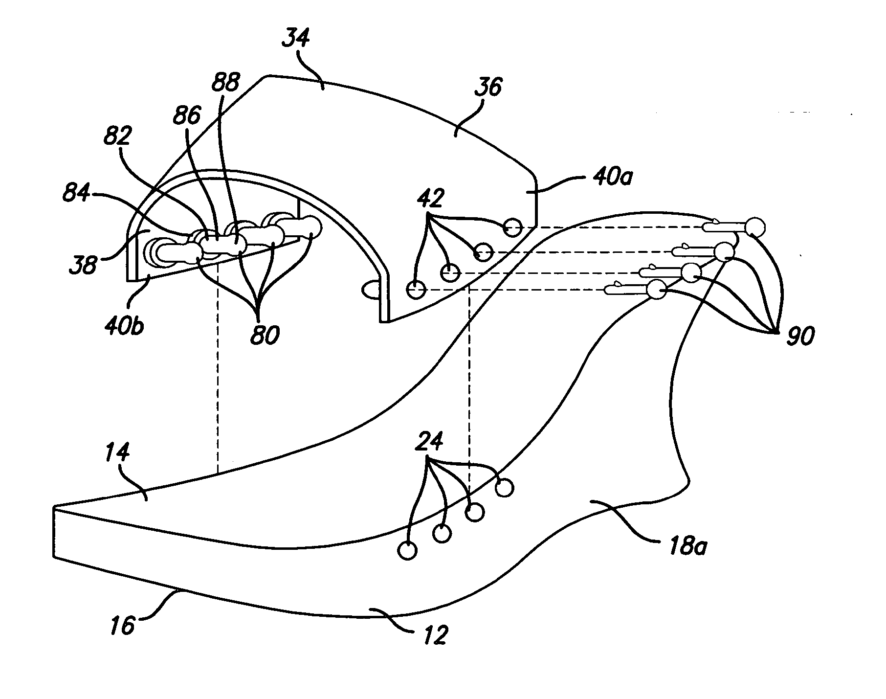 Footwear system with interchangeable portions