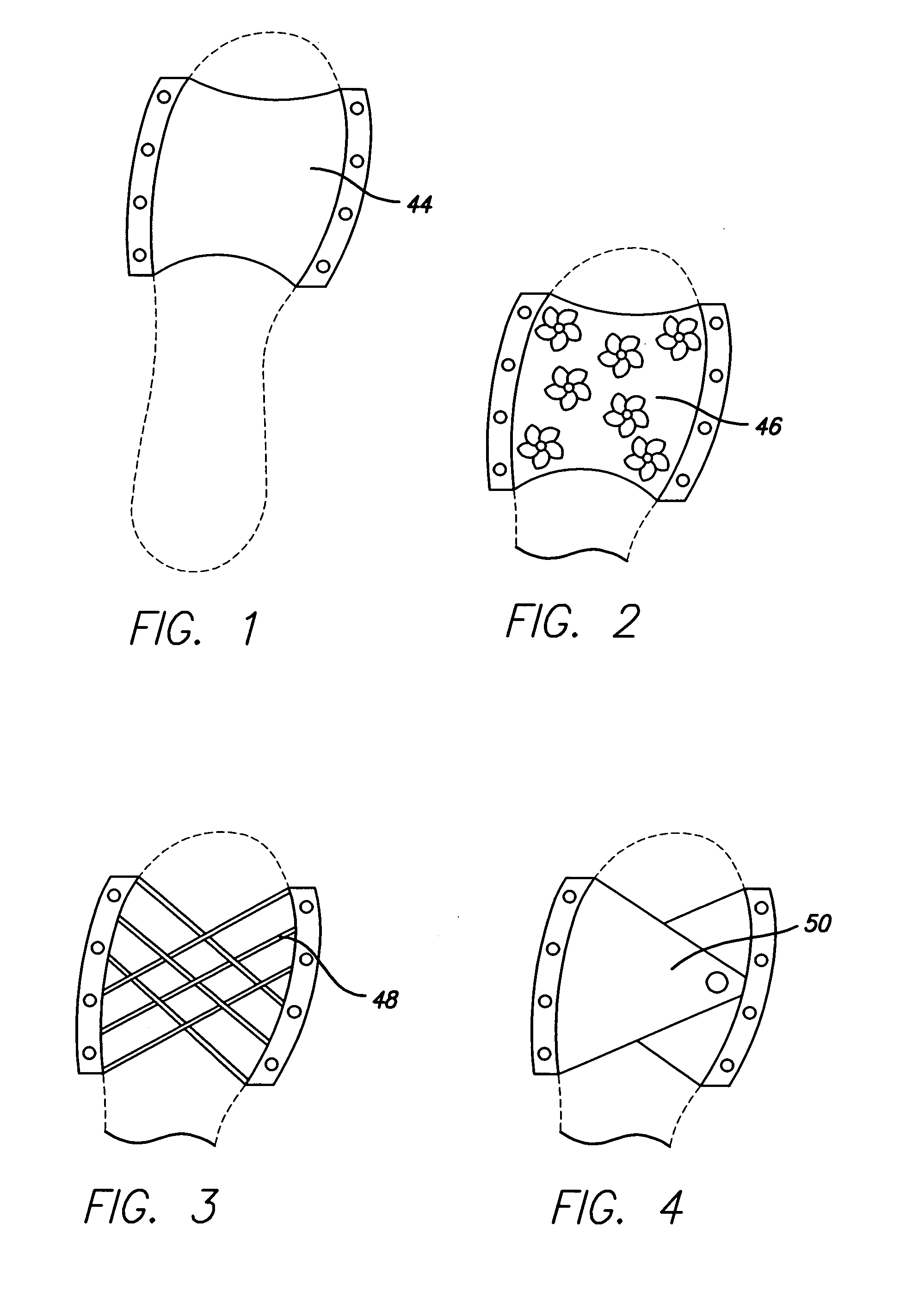 Footwear system with interchangeable portions