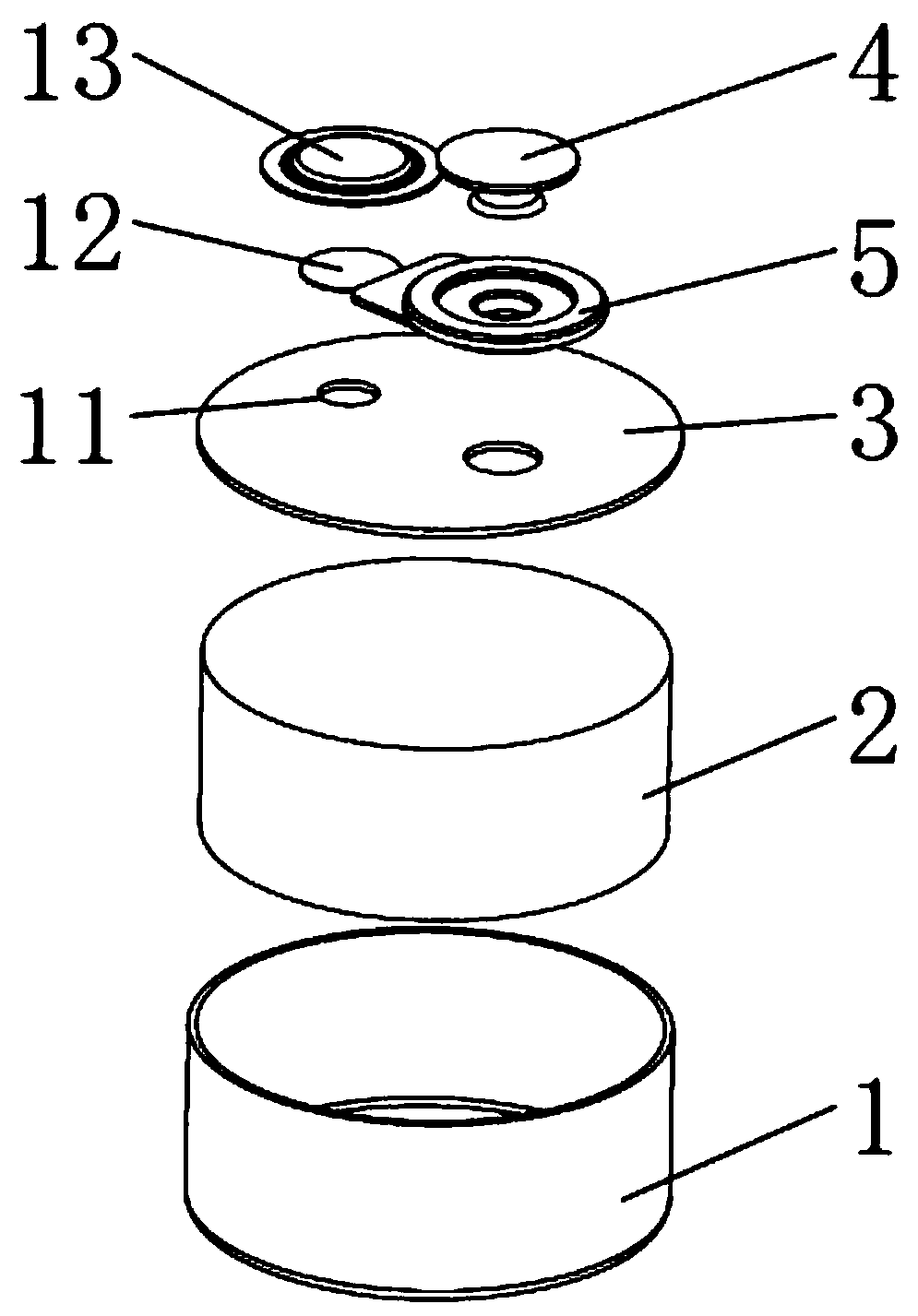 Button battery for improving utilization rate of radial space